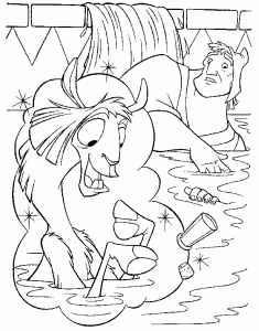 Coloring page kuzco to download for free