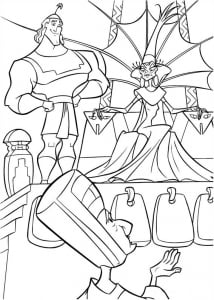 Kuzco coloring pages for kids