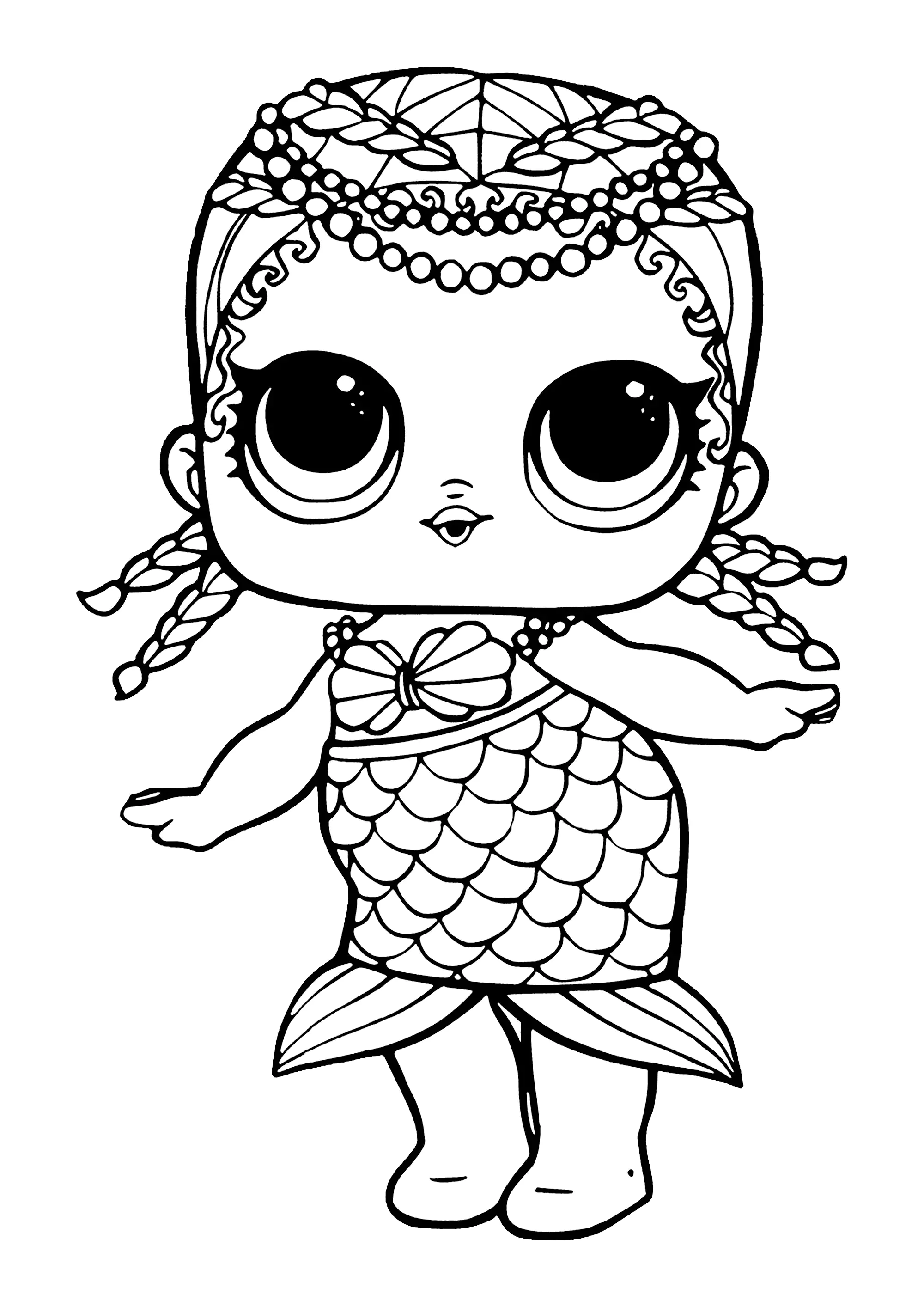 For children l o l - 20986 (Printable LOL Surprise Dolls Coloring Page for Kids)