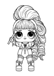 LOL Surprise Dolls - Free printable Coloring pages for kids