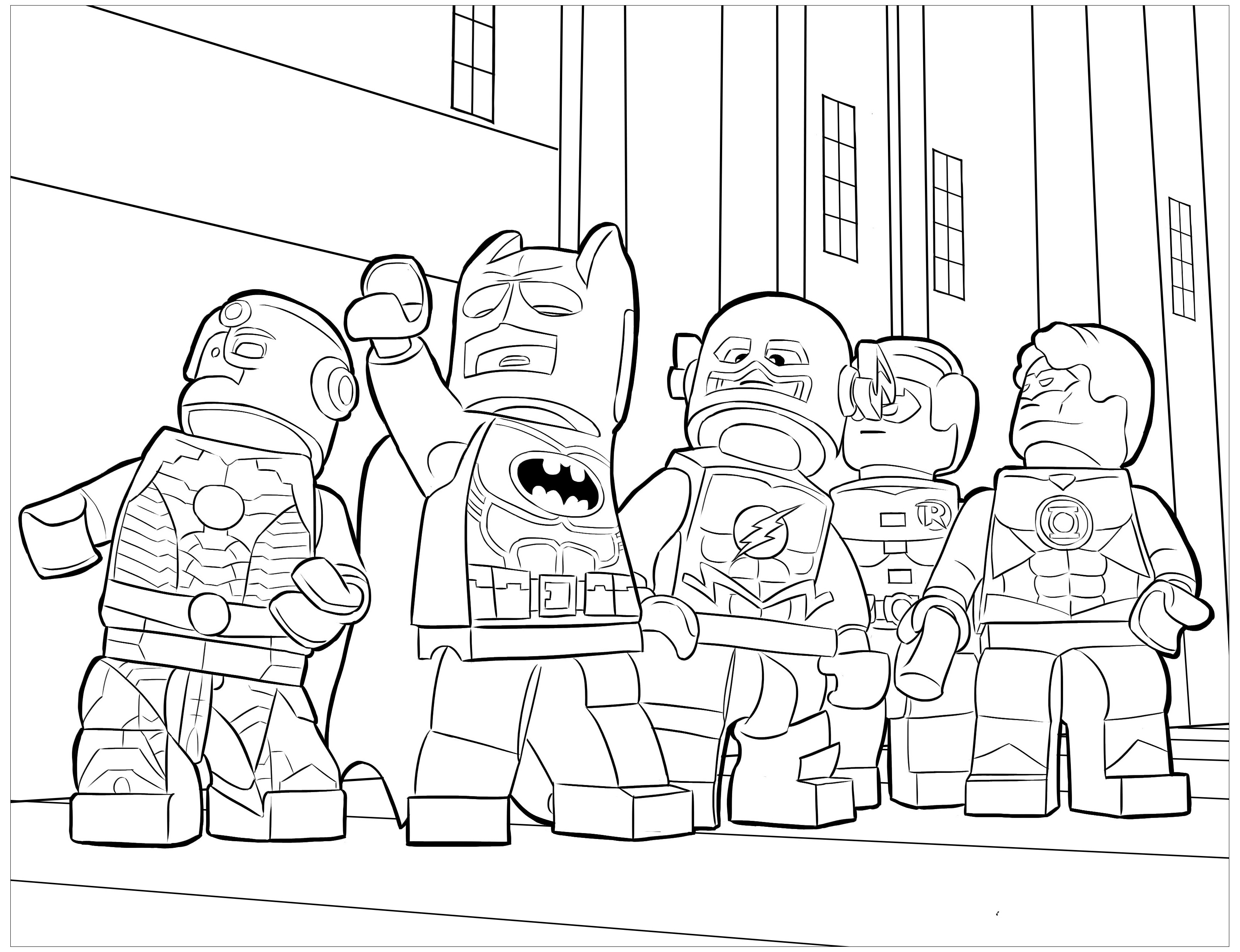 Lego Batman 2 Coloring Pages Batman Lego Coloring Pages Cmseal - Lego Batman  Kids Coloring Pages