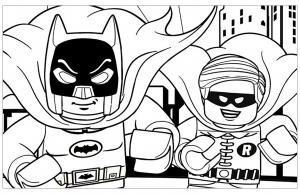 Image of Lego Batman to print and color