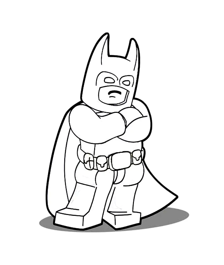Lego batman pages (Printable Lego the Big Adventure Coloring Page for Kids)