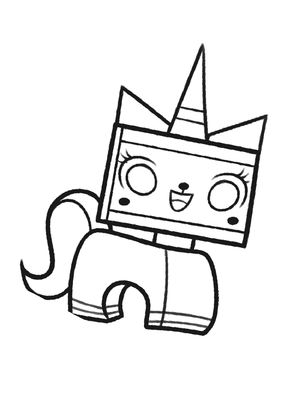 Unikitty the pretty unicorn in Lego from the movie