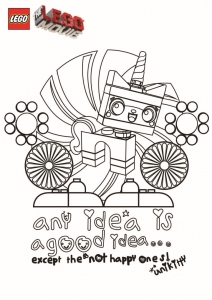 Free Lego Adventure drawing to print and color (Lego the Big Adventure Coloring Page)