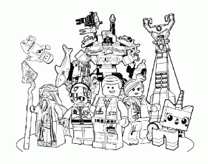 Coloring page lego the big adventure to print