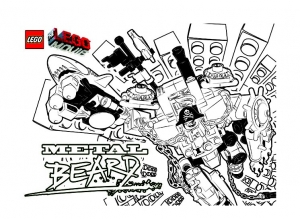 Image of The Great Lego Adventure to print and color (Lego the Big Adventure Coloring Page)