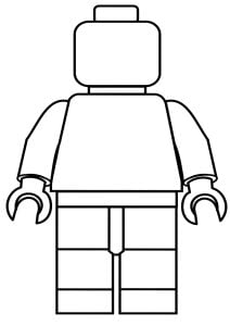 Lego character to complete (Coloring Page)