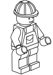 Lego worker (Coloring Page)
