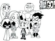 Printable Teen Titans coloring sheets for Kids