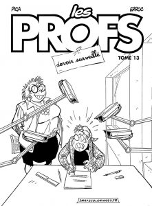 Les Profs : Image of The Teachers to print and color