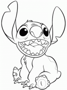 Lilo And Stich - Free printable Coloring pages for kids
