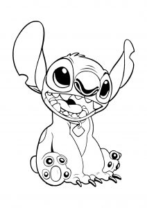 Coloring page lilo and stich free to color for children