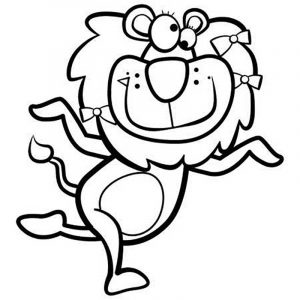 Coloring page lion to print for free