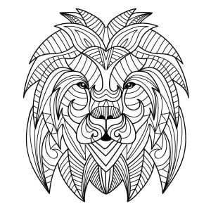 Lion head mandala 2