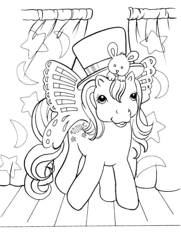 Little Pony coloring page for kids (My Little Pony)
