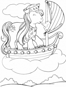 Image of Little Pony to download and color