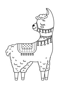 Little llama, simply decorated