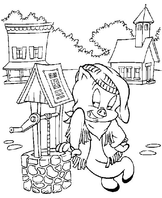 Looney Tunes Pig to print & color