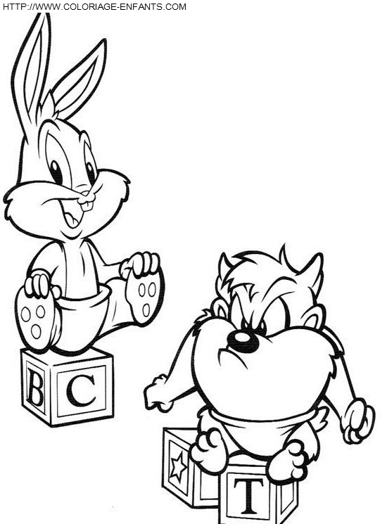 Bugs Bunny & Taz baby version!