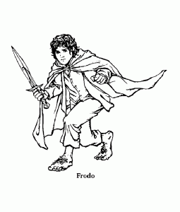 Coloring page lord of the ring to download