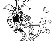 Lucky Luke Coloring Pages for Kids