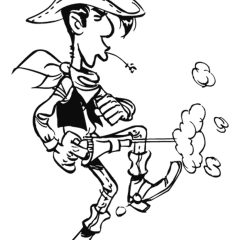 Printable Lucky Luke coloring sheets for Kids