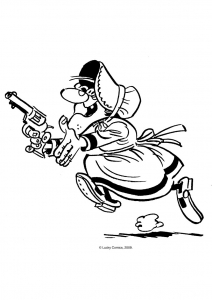 Coloring page lucky luke to color for kids