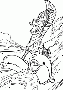Coloring page madagascar to color for children