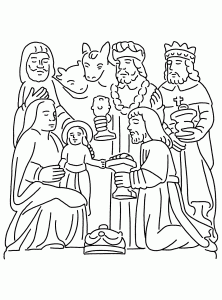 Three Kings coloring pages to download