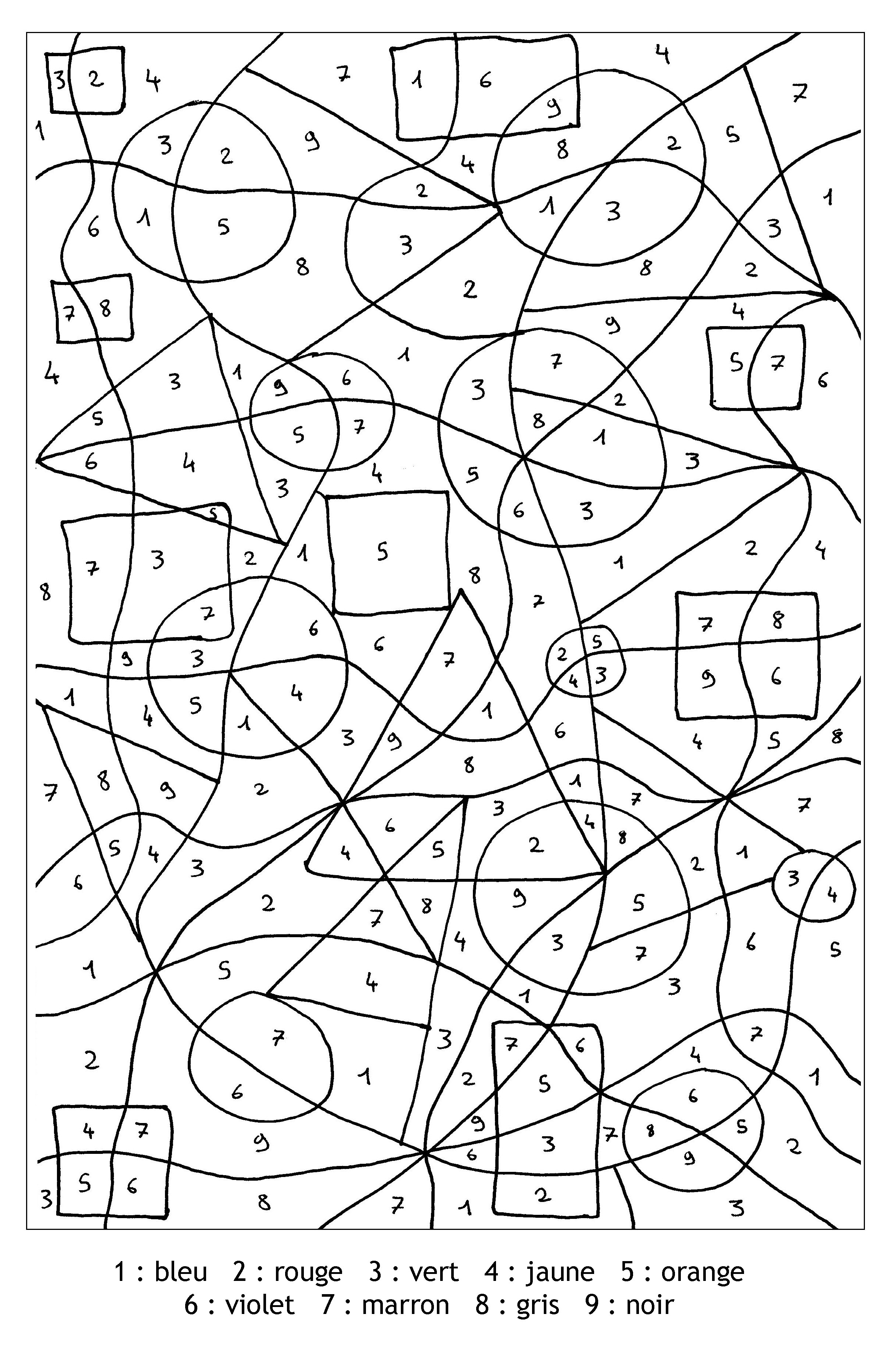 Simple Magic Coloring coloring page to print and color for free : abstract forms