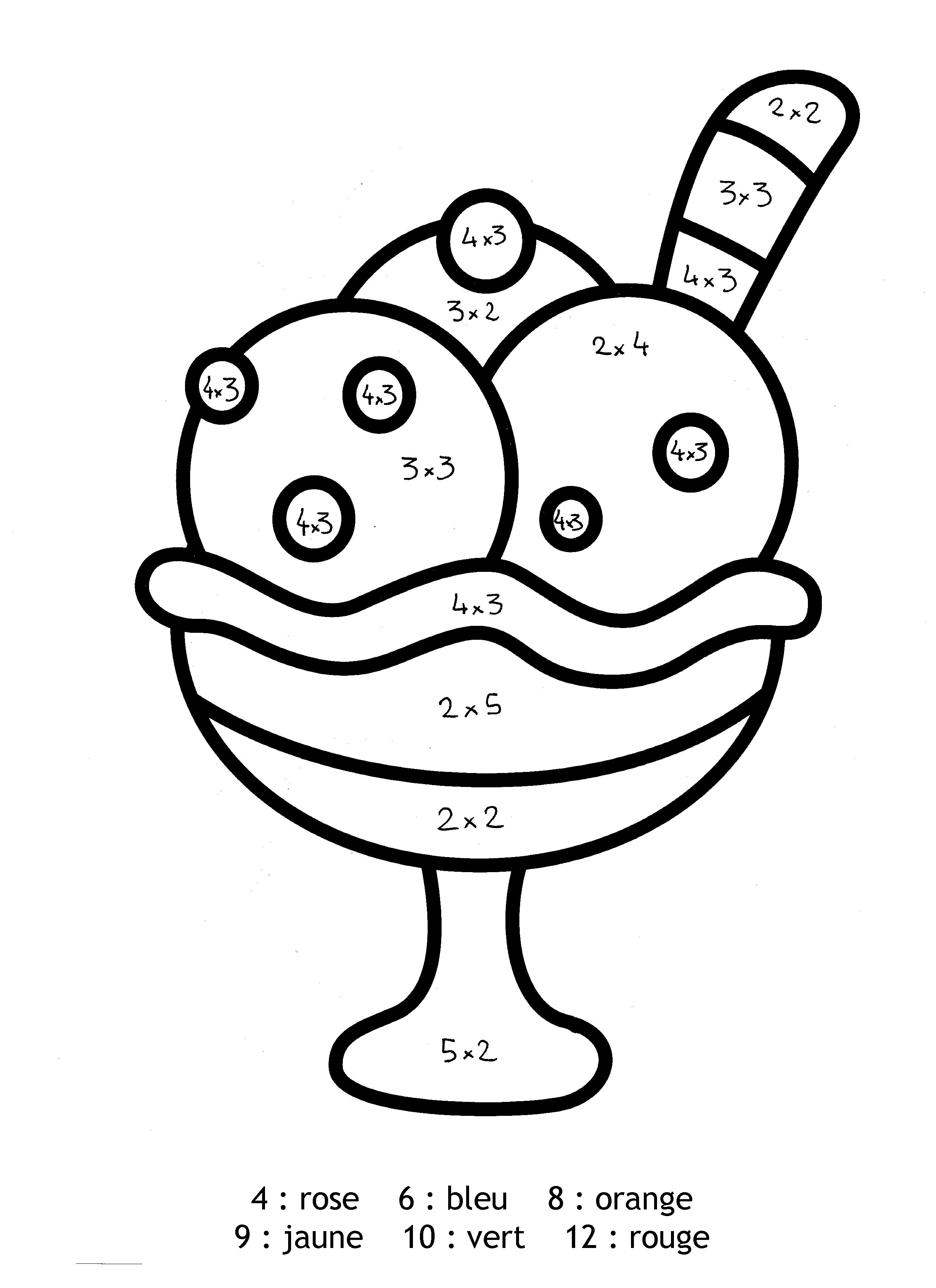 Free Magic Coloring coloring page to download : Ice cream