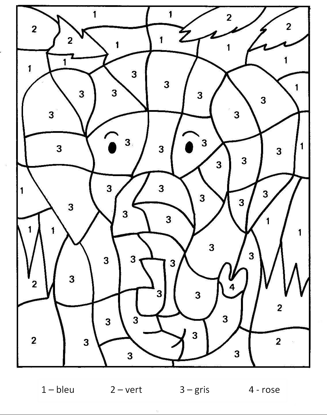 Simple Magic Coloring coloring page for kids : Cute Elephant