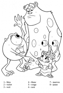 Coloring page magic coloring for kids : Monsters