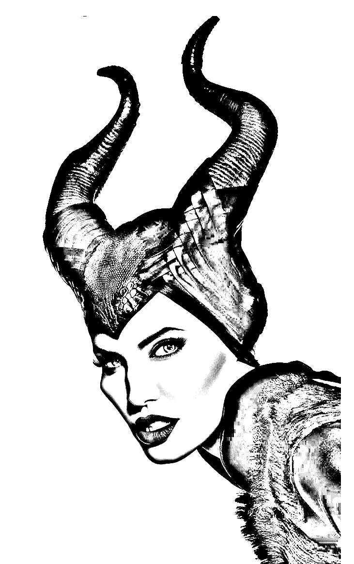 Free coloring page of Maleficent (Sleeping Beauty) (Disney)