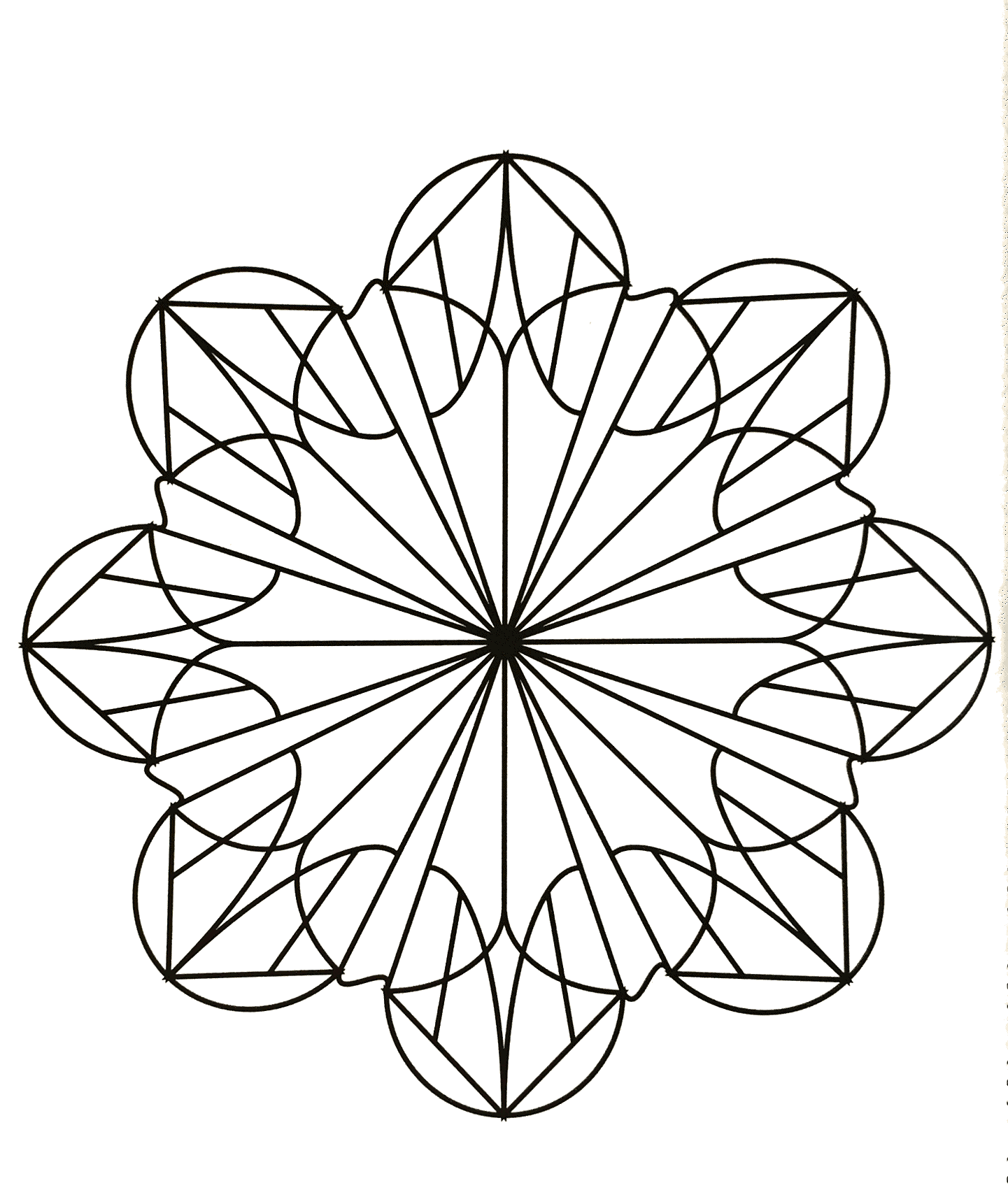 Simple Mandalas coloring page