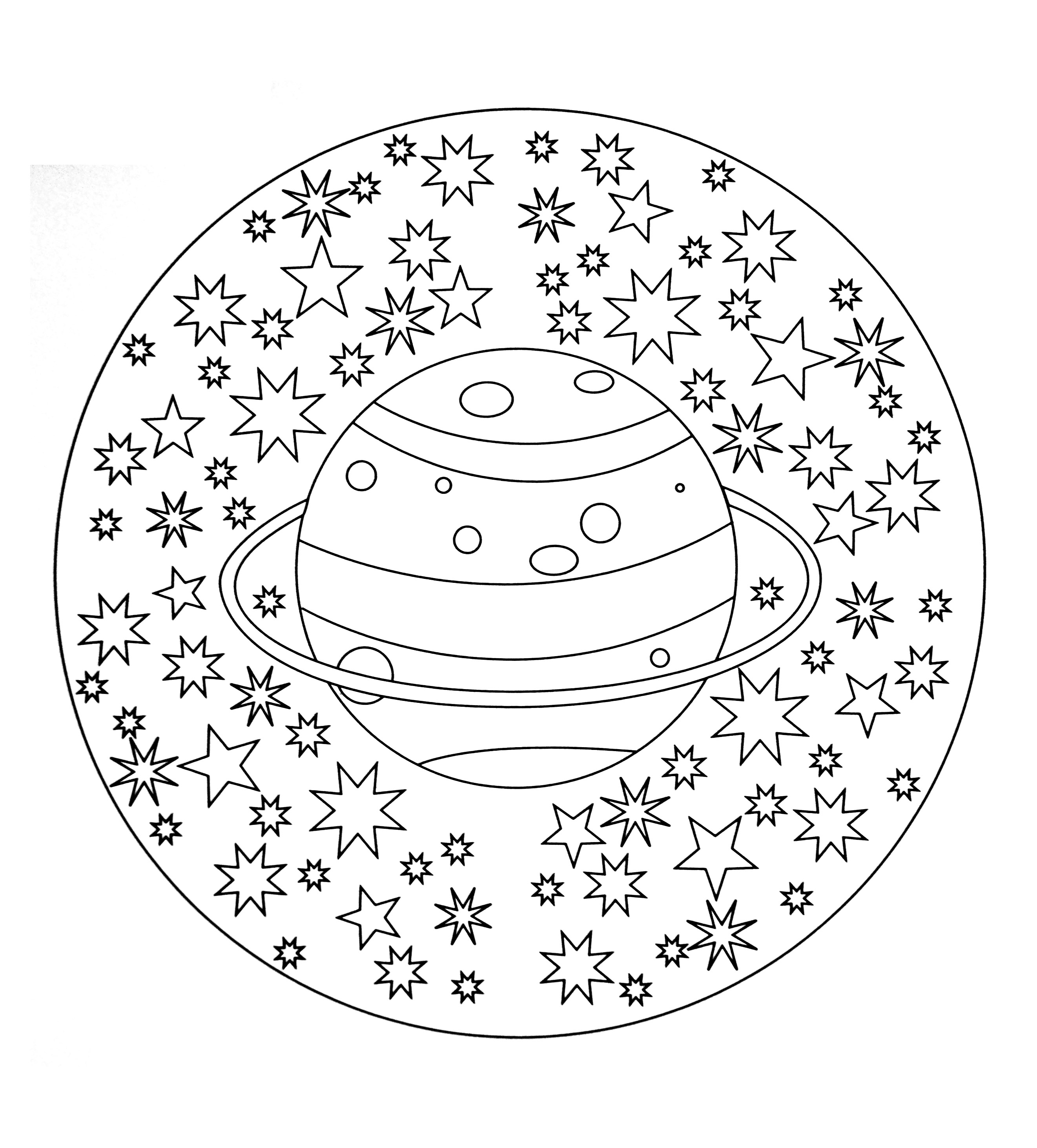 Mandalas to color for children - Mandalas Kids Coloring Pages