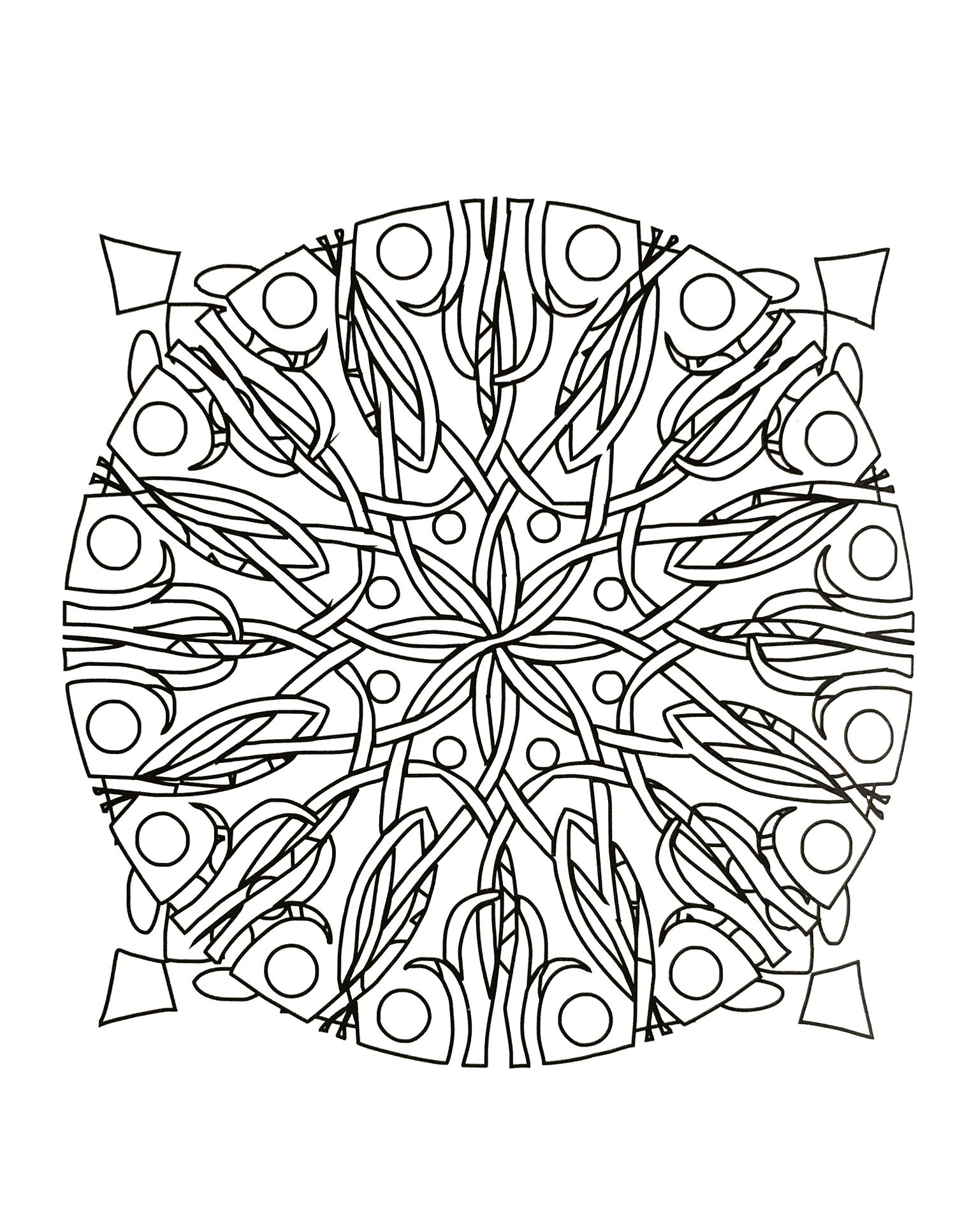 Mandalas to download (Printable Coloring Page for Kids)