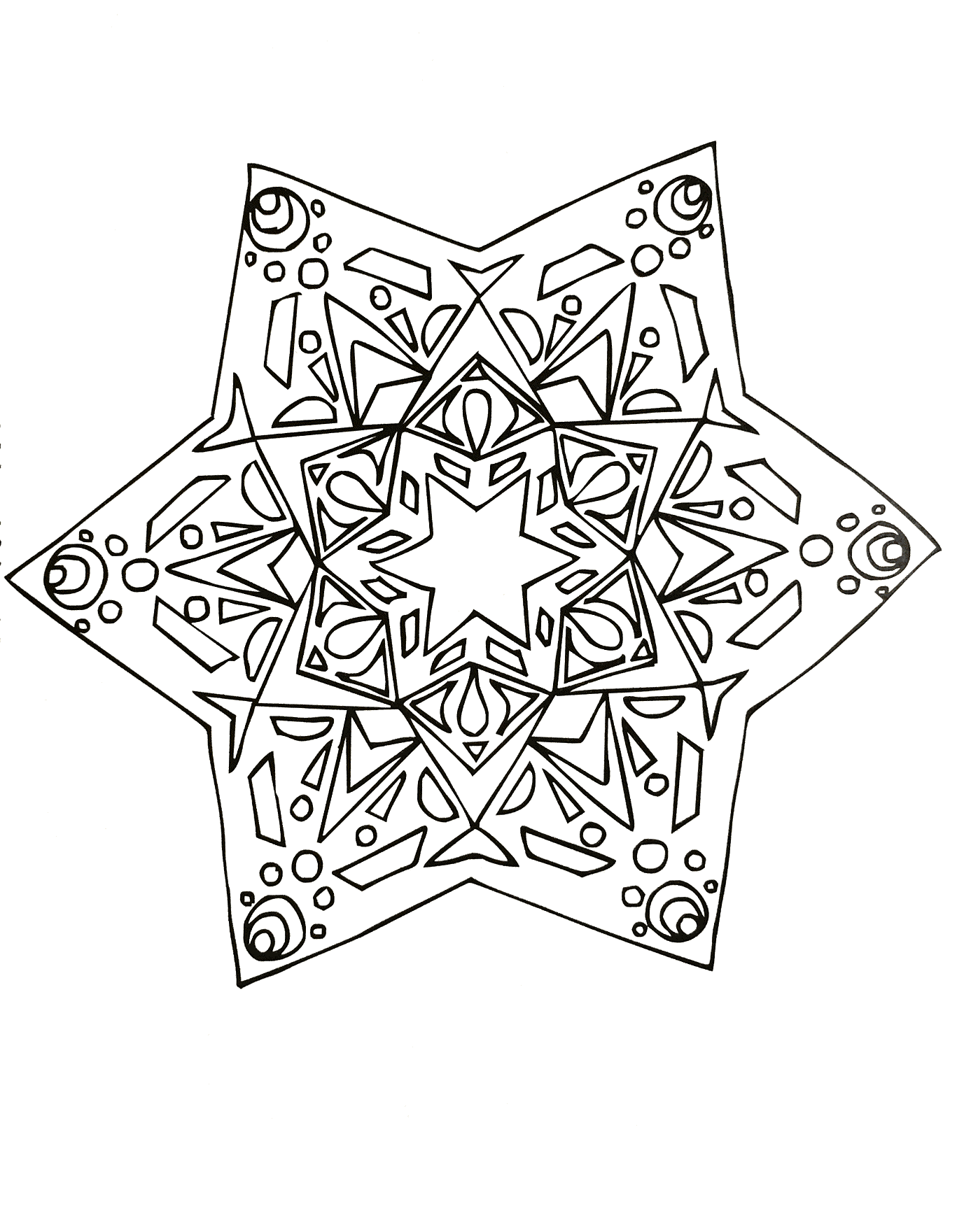 Mandalas coloring page to print and color for free