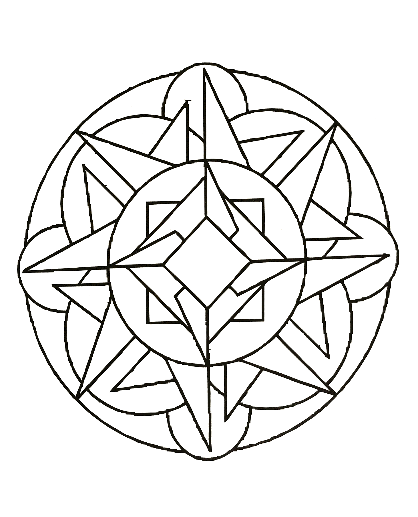 Simple Mandalas coloring page