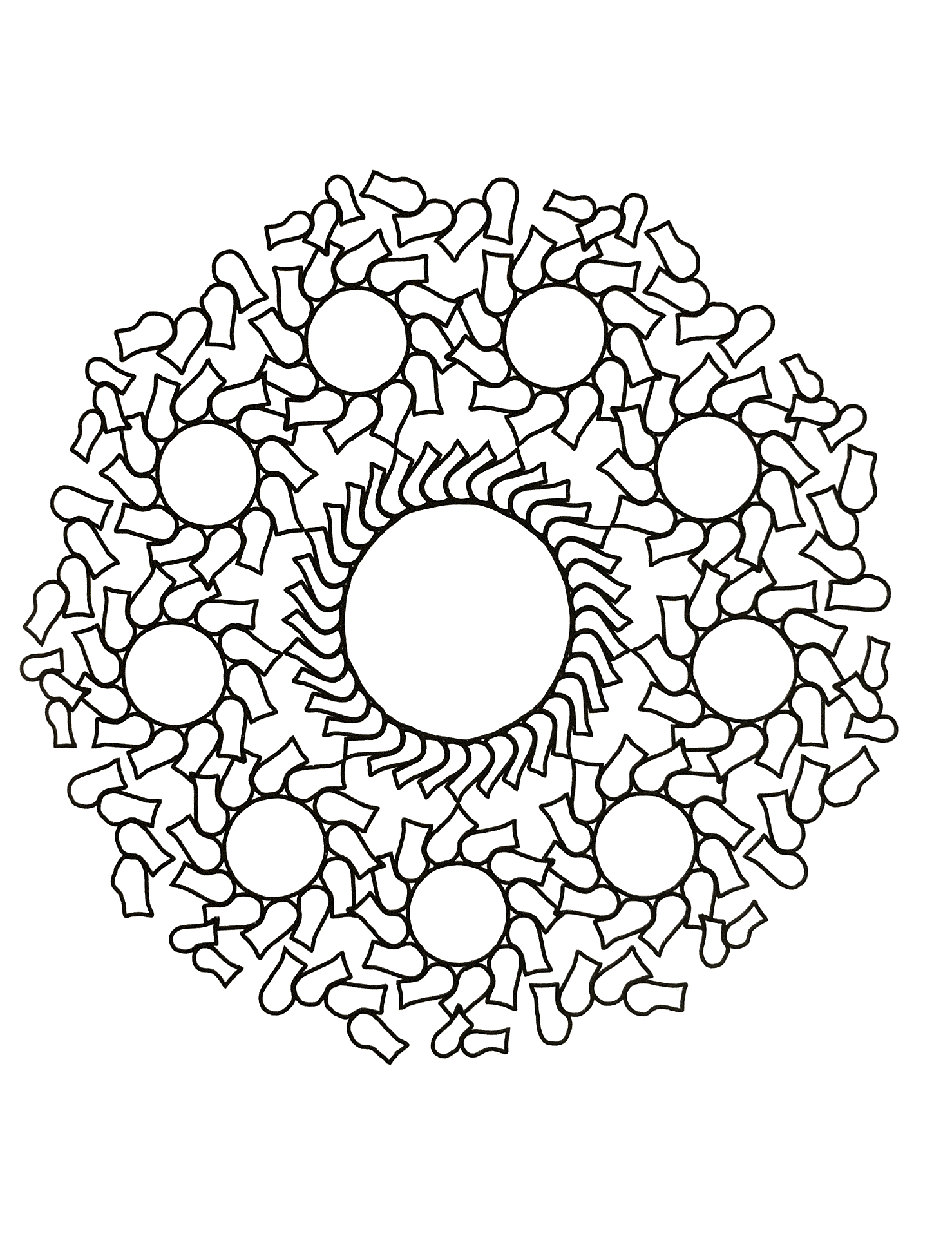 Beautiful Mandalas coloring page to print and color