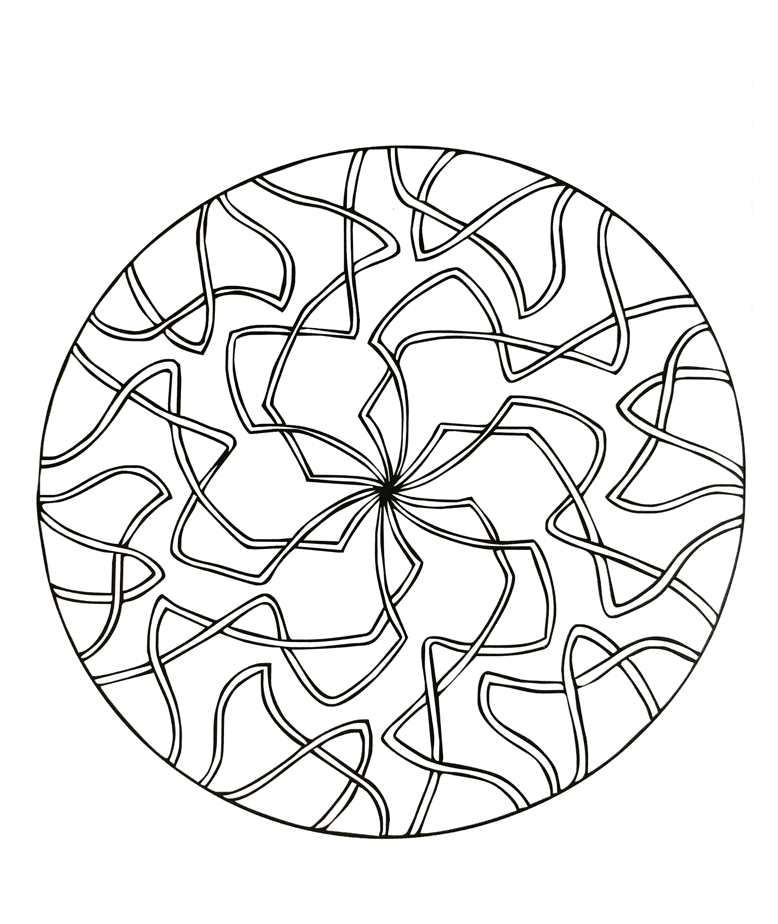 Mandalas coloring page to download