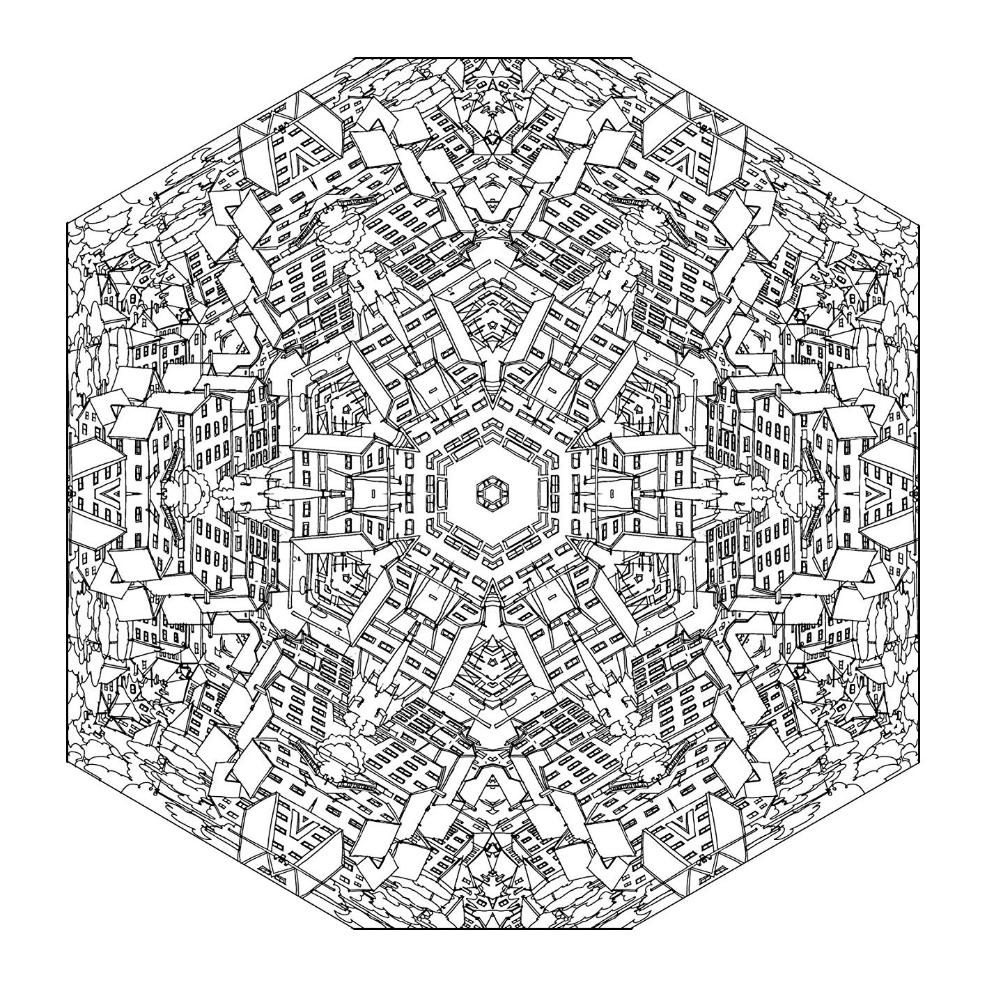 Incredible Mandalas coloring page to print and color for free