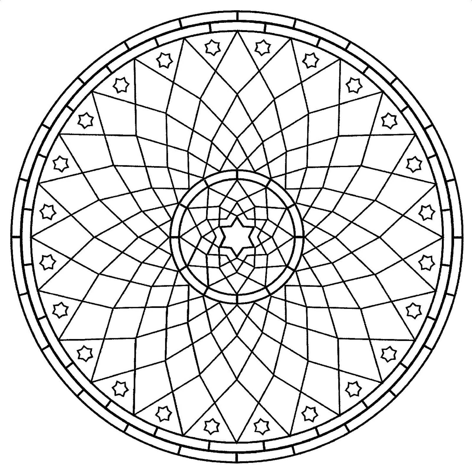 Mandalas coloring page to print and color for free
