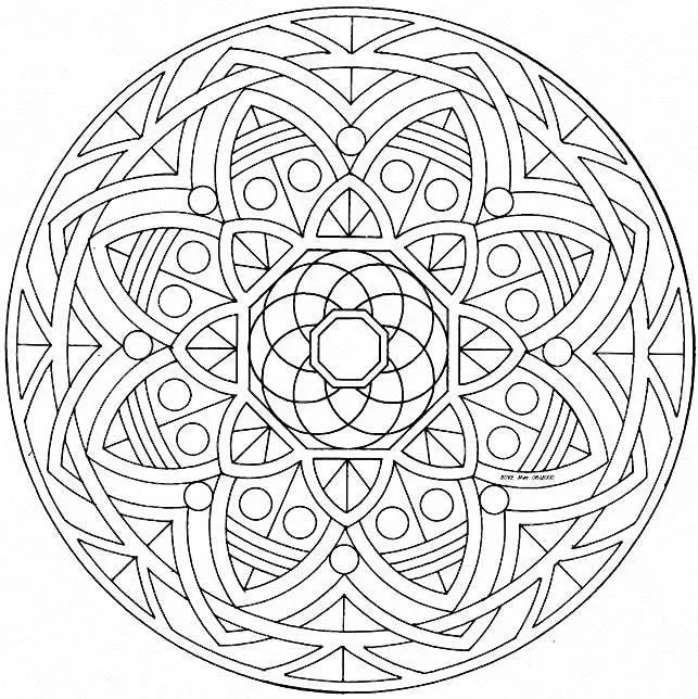 Mandalas to color for children