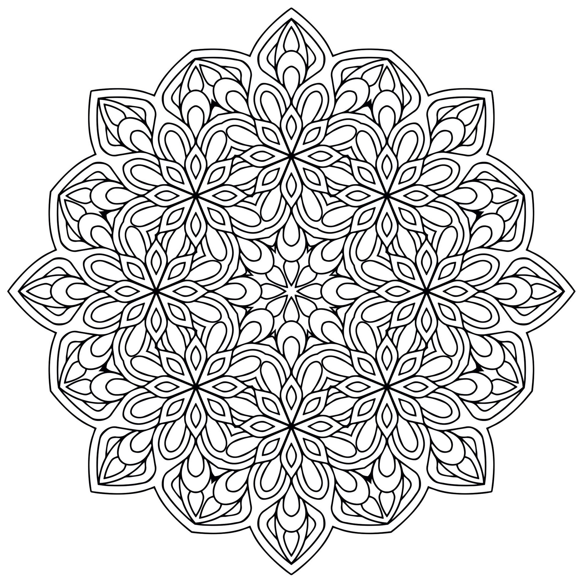 Mandalas to print for free - Mandalas Kids Coloring Pages