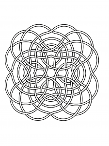 Coloring page mandalas to color for children