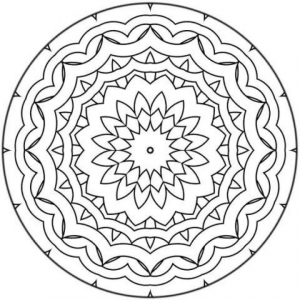 Coloring page mandalas free to color for children