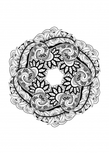 Coloring page mandalas free to color for children