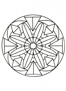 Coloring page mandalas to color for children